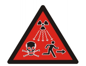 New(ish) radiation hazard symbol, launched by the IAEA in 2007.